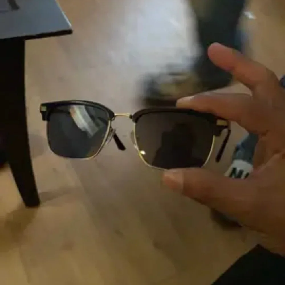 Pair Of Men's Metal Punk Sunglasses